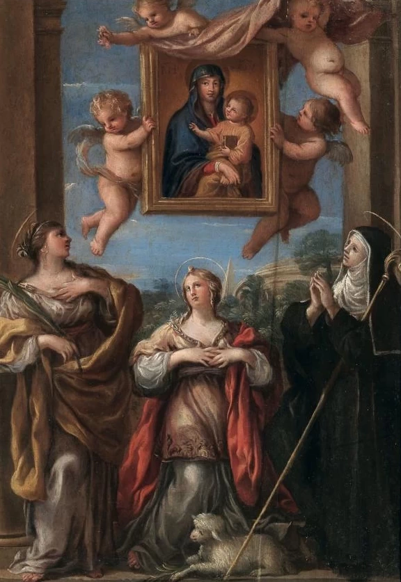 Madonna con il Bambino, sante e angeli